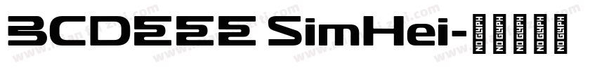 BCDEEE SimHei字体转换